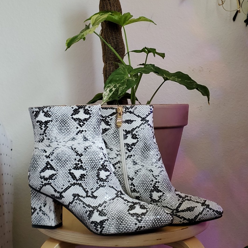 Snake Skin booties